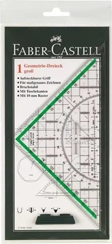 Трикутник Faber-Castell 20 см з ручкою 177090 (4005401770909)