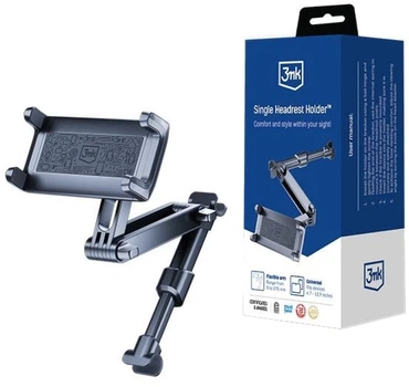 Uchwyt samochodowy 3MK Single Headrest Holder na zagłówek do tabletu (5903108543194)