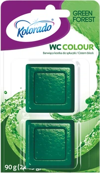 Таблетка для бачка унітаза Kolorado WC Colour Green Forest 2х45 г (5902506004405)