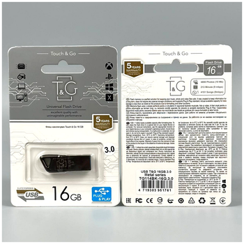 USB флешка 16Гб USB3.0 металлический корпус T&G 114