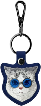 Чохол-брелок Nimmy для AirTag Glasses Cool Cat Blue (6971080318689)