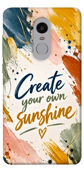 Чехол для Xiaomi Redmi Note 4X с принтом Create sunshine