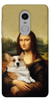 Чехол для Xiaomi Redmi Note 4X с принтом Mona corgi