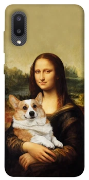 Чехол для Galaxy A02 с принтом Mona corgi