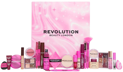 Kalendarz adwentowy Makeup Revolution z 24 okienkami (5057566912938)
