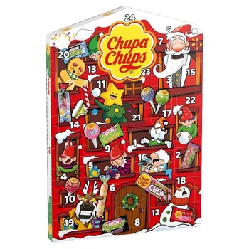 Адвент календар Chupa Chups House з 24 солодкими сюрпризами 225 грам