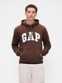Худі утеплене чоловіче GAP 150231262 XL Коричневе (1162962591)