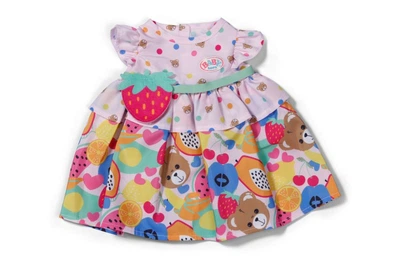 Ubranko dla lalki Baby born Sukienka z owocowym nadrukiem 43 cm (4001167838303)