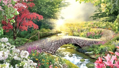 Фотообои Долина счастья бумага Ника 350x196 см