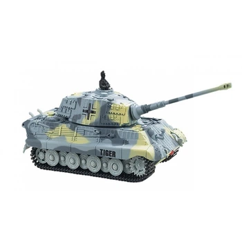 Танк микро р/у 1:72 King Tiger со звуком (серый, 49MHz) (GWT2203-4)