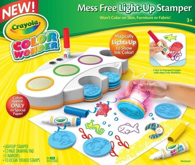 Набор для творчества Crayola Весёлые штампы Color Wonder Light Up Stamper