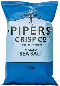 Чипсы Pipers Морская соль Англси 150 г (0.15 кг) (5033060100040)