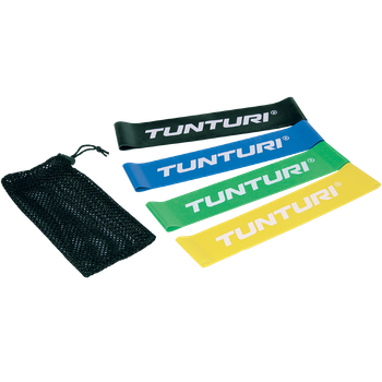 Набор из 4 эластичных мини-лент Tunturi Mini Resistance Band Set 14TUSYO016