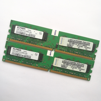Оперативная память Elpida DDR2 4Gb (2Gb+2Gb) 667MHz PC2 5300U CL5 (EBE21UE8ACWA-6E-E) Б/У