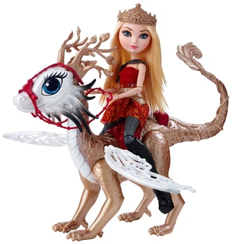 Лялька Mattel Еппл Вайт Ігри Драконів Ever After High Dragon Games Apple White Doll and Braebyrn Dragon DKM76