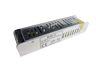 Блок питания для LED 60Вт 12В 5А IP20 (85x58x38)
