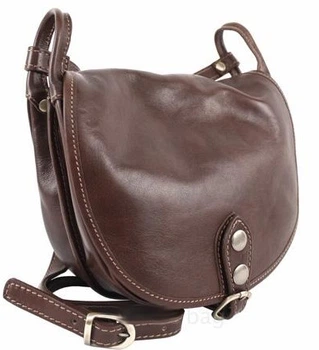 Кожаная женская сумка Tuscany Italia COT1250 dark-brown