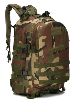 Міський тактичний штурмової військовий рюкзак ForTactic 40 літрів Вудленд