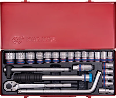 Набор торцевых головок King Tony 1/2" 10-32 мм 24 предмета (4033MR)
