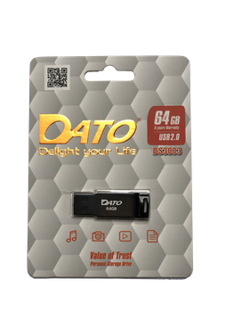 Флеш-накопичувач DATO USB 2.0 DS3003 64Gb black (DS3003B-64G)