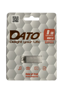 Флеш-накопичувач DATO USB 2.0 DS7002 8Gb silver (DS7002S-08G)