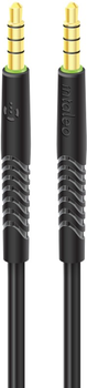 Кабель Intaleo 4 pin 3,5 мм. mini jack AUX 1.2 м Black (CBFLEXA1)