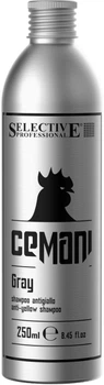 Шампунь камуфлирующий Selective Professional Cemani Gray Shampoo Для седых волос, устранение желтизны 250 мл (1378302) (8027483783024)