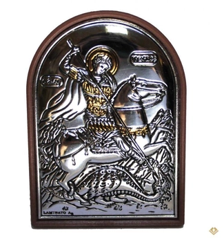 Икона Silver Axion Святой Георгий Победоносец Размер 6x4 EP1-010PBG