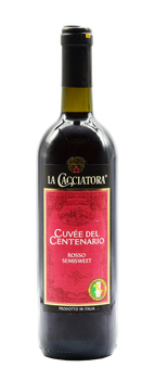 Вино La Cacciatora Rosso червоне напівсолодке 0.75 л 10.5% (8004300359761)