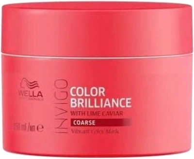 Wella Professionals Invigo Brilliance Gruba maska do rozjaśniania włosów farbowanych twardych z kawiorem z limonki 150 ml (8005610633831)