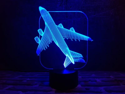 Сменная пластина для 3D светильников "Самолет" 3DTOYSLAMP (НЕ НОЧНИК)