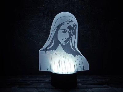 Змінна пластина для 3D світильників "Діва" 3DTOYSLAMP