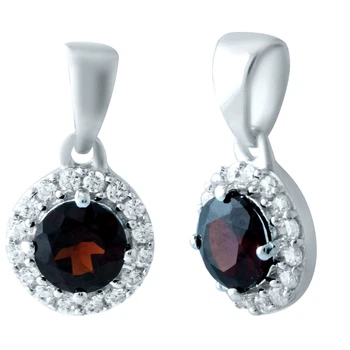 Серебряная подвеска с гранатом 0.86ct (1911167)