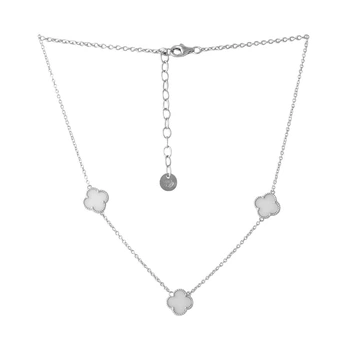 Серебряное колье с керамикой, вес изделия 6,11 гр (2053675)