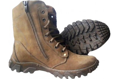 Ботинки зимние мужские кожаные Ботинки тактические Winterfrost ZaMisto Еnergy Бежевые (ЗМ WF-800/1) 40