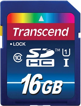 Карта памяти Transcend SDXC/SDHC Class 10 UHS-I 400x 16Gb Black