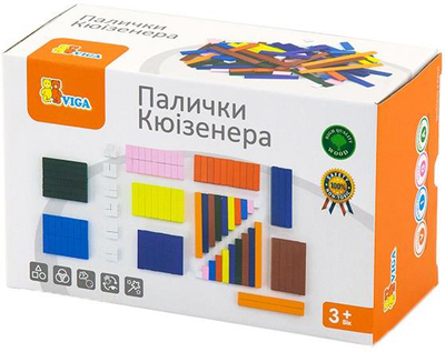 Набор для счета Viga Toys Деревянные палочки Кюизенера 116 шт (51765)