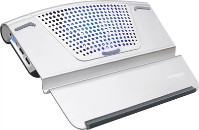 Охлаждающая подставка для ноутбука Promate AirBase-6 Silver (airbase-6.silver)