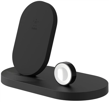 Belkin Qi Wireless для Apple Watch + iPhone + USB Black (F8J235vfBLK)