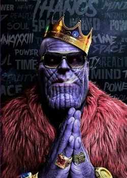 Картина GeekLand Thanos Танос фан арт 40х60см TN.09.044