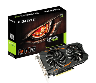 Видеокарта GeForce GTX1050 OC Gigabyte 2Gb DDR5 128bit DVI/3xHDMI/DP 1531/7008 MHz GVN1050WF2OC2GD