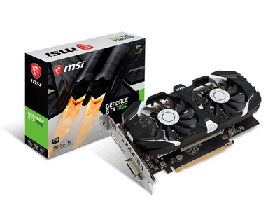 Видеокарта GeForce GTX1050 OC MSI 2Gb DDR5 128bit DVI/HDMI/DP 1518/7008 MHz GTX 1050 2GT OCV1