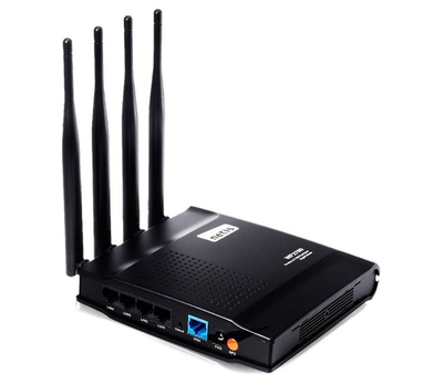Роутер Netis WF2880 WiFi 802.11 a/b/g/n/ac до 1200 Mb/s 2.4/5GHz 4x100/1000 Mb/s RJ45 100/1000Mb/s Gb 4 зовнішні антени