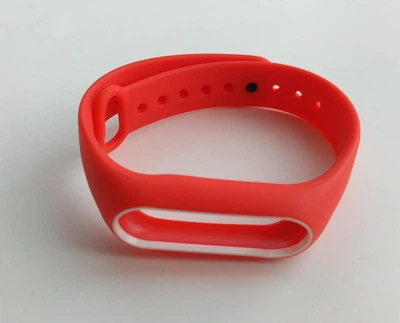 Ремінець Xiaomi Mi Band 2 MiJobs силіконовий з рамкою Червоний / Білий 1088P