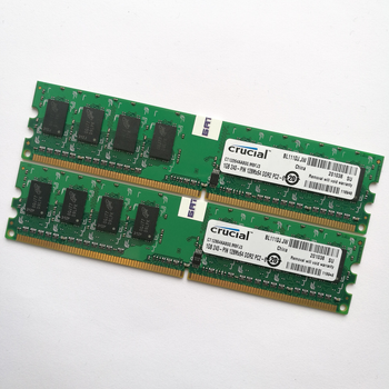 Комплект оперативной памяти Crucial DDR2 2Gb (1Gb+1Gb) 800MHz PC2 6400U CL6 (CT12864AA800.M8FJ3) Б/У