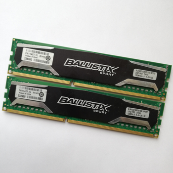 Комплект оперативной памяти Crucial Ballistix DDR3 8Gb (4Gb+4Gb) 1600MHz 12800U CL9 (BLS4G3D1609DS1S00) Б/У