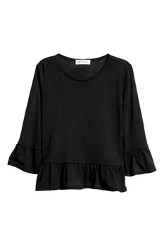 Лонгслив H&M 170см черный 5675527