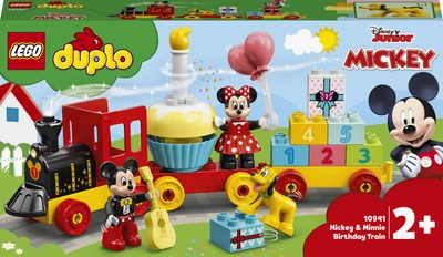 Zestaw klocków LEGO DUPLO Disney Urodzinowy pociąg myszek Miki i Minnie 22 elementy (10941)