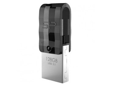 Флеш-накопичувач SiliconPower USB 3.1 Mobile Type-C/USB C31 128Gb Black (SP128GBUC3C31V1K)