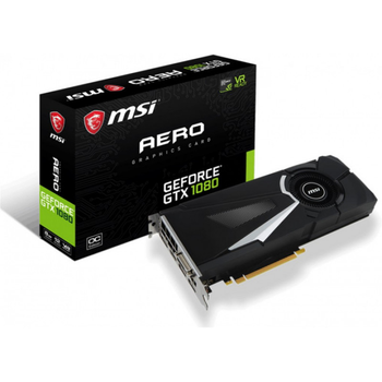 Видеокарта MSI PCI_Ex GeForce GTX 1080 Aero OC 8GB GDDR5X (256bit)